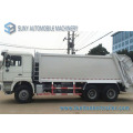 20m3 6 * 4 Shacman 290HP 3axles Compact Caminhão De Lixo